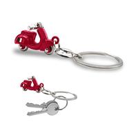 3D Italian Scooter Keyring - Realistic Design with Articulated Handlebar - Italian Flag on the Side - Durable Metal - Gift Idea for Men and Women - Accessories for Car, Motorcycle and Backpack,