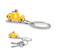 3D Italian Scooter Keyring - Realistic Design with Articulated Handlebar - Italian Flag on the Side - Durable Metal - Gift Idea for Men and Women - Accessories for Car, Motorcycle and Backpack,