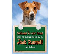 3D JACK RUSSELL TERRIER DOG WELCOME SIGN STUNNING EYE CATCHING 23CM X 15CM DURABLE SIGN