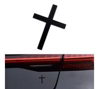 3D Jesus Cross Car Stickers | Metal Christian Cross for Car Decals | Waterproof Crosses Cars Emblem Sticker | Creative Jesus Crosses Bumper Badge Decal Cars Decorations for Christian Gift