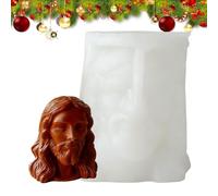 3D Jesus Mary Candle Mold - Easy Release Silicone Wax Mold, Heat Resistant Form for Soap, Resin, Plaster, Clay, and Crafts | DIY Candle Making Tool for Women, Adults, Art Lovers, Chocolate, and