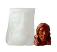 3D Jesus Mary Easy Release Silicone Flexible Soap Wax for Women Beginners DIY Resin Plaster Home Decoration Birthday Christmas