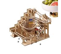 3D Jigsaw Puzzle for Adults | Construction Toys Kit with Beads Tracks Wooden Model Kit DIY Beads - Relieve Stress Teens Men Women Students Hobby Cas