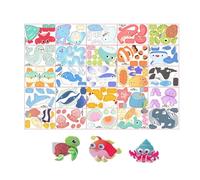 3d Jigsaw Puzzle - Parent-Child Interactive Educational Game,25-animal 3D Jigsaw Puzzle | for Classroom School Bedroom Study Boys Girls Children Students Teens