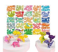 3d Jigsaw Puzzles Set,Educational Fine Motor Skills Building,Animal Figures 3D Jigsaw Puzzle Set - for Boys Girls Children Teens Classroom School Bedroom Study Party