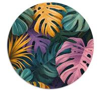3d Jungle 1000 Piece Jigsaw Puzzles Circular Jigsaw Classic Educational Games Unique Challenge Game for Adults And Kids 1000pcs (67.5x67.5cm)