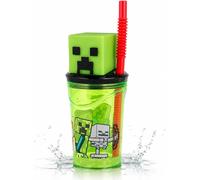 3D Kids Tumbler with Straw 360ml BPA-Free Plastic Reusable Cup Drink Bottle UK