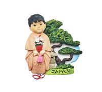 3D Kimono Girl Japan Refrigerator Magnet Souvenir Handmade Resin Craft,Japan Fridge Magnet Collection Gift Magnetic Sticker Home Kitchen Decoration