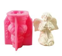 3D Kneeling Praying Angel Silicone Mold Wax Soap Resin Decor Candle Mould