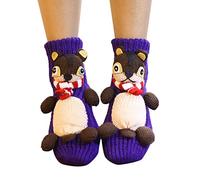3D Knit Animal Socks,2025 2026 New Novelty Floor Sock for Christmas,Cute Novelty Animal Socks,Cute Hand Crochet Knit Sock,Winter Warm Floor socks for Adults,Breathable Anti-Sweat Design (Squirrel)