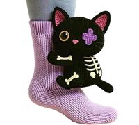 3D Knit Animal Socks,2026 New Novelty Floor Sock for Christmas,Cute Hand Crochet Knit Sock,Winter Warm Floor Socks for Women Adults Christmas Winter Funny Sloth Gifts (Black, One Size)