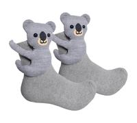 3D Knit Animal Socks Hand Crocheted Floor Sock Comfy Stocking Stuffers for Women Teen Girls Funny Socks Christmas Gifts (Koala, One Size)