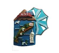 3D KOS Greece Refrigerator Magnet Tourist Souvenirs Stickers,Home & Kitchen Decoration Greece Fridge Magnet From China