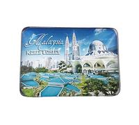 3D Kuala Lumpur Malaysia Refrigerator Fridge Magnet Crystal Glass Magnet Tourist Travel Souvenir Collection Gift Magnetic Sticker Home Kitchen Decoration