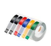 3D Label Tape Adhesive 9mm 3D Embossing Tapes 3/6PK Compatible with 12965 1610 Motex E-101 B90 Label Printer(6PK Mixed Color 01)