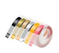 3D Label Tape Adhesive 9mm 3D Embossing Tapes 3/6PK Compatible with 12965 1610 Motex E-101 B90 Label Printer(6PK Mixed Color 02)
