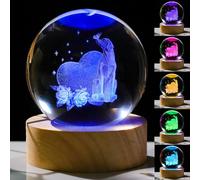 3D Labrador Gifts for Women - Crystals Ball 60mm Labrador Figurines Decor Glass Animals Figurine - Birthday Gifts for Best Friend, Lovers Keepsake Paperweight