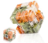 3D Labyrinth Cube Puzzle Game, Maze Cube with Rotating Ball, Spatial Awareness Train Toy, Addictive Puzzle for Adults Children, Stress Relief, Cultivate Logi Thinking