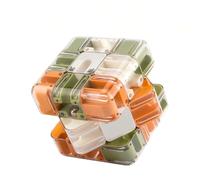 3D Labyrinth Cube Puzzle, Large Brain Teaser Toy for Adults & Teens, Educational Maze Game to Improve Spatial Recognition & Logical Thinking (Orang+Green)