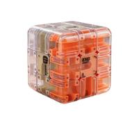 3D Labyrinth Maze Cube - Brain Puzzle, Educational Stress Relief Toy, Skill Challenge With Skills Challenges | Game For Kids Boys Girls Home Travel Party Classroom Car Trip Playroom Homeschooling
