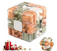 3D Labyrinth Maze Cube - Engaging Brain Teaser Toy for Logic Development, Mind Challenge Game for Kids and Adults