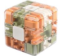 3D Labyrinth Puzzle Maze Cube - Engaging Brain Teaser Toy, Spatial Awareness Brain Training Toy for Stress Relief & Logic Development, for Adults & Teens (Three colours)