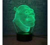 3D Lamp Shrek LED Table Night Light Illusion Atmosphere Luminaire with Remote Touch Sensor Light as Baby Sleeping Bedside Lamp Children Birthday Chris
