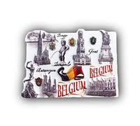 3D Landmark Belgium Refrigerator Fridge Magnet Tourist Souvenirs Handmade Resin Craft Magnetic Stickers Home Kitchen Decoration Travel Gift
