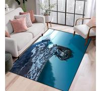 3D Landscape Area Rug Floor Door Mat Carpet Bottomless Hole Optical Illusion Area Rug, Anti-Skid Non-Woven Doormat For For Living Room Bedroom Kitchen 120 X 160 Cm, Easy Clean /6415904455236