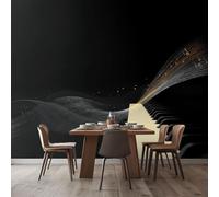 3D Large Poster Wall Mural Black Piano 300x210 cm Non-Woven Photo Wallpapers, Modern Home Deco Wallpapers for Living Room Bedroom Sofa Backdrop Murals