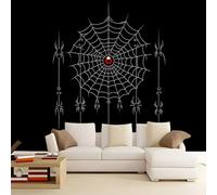3D Large Poster Wall Mural Black Spider Web 200x140 cm Non-Woven Photo Wallpapers, Modern Home Deco Wallpapers for Living Room Bedroom Sofa Backdrop Murals