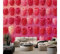 3D Large Poster Wall Mural Pink Fruit Puzzle 400x280 cm Non-Woven Photo Wallpapers, Modern Home Deco Wallpapers for Living Room Bedroom Sofa Backdrop Murals
