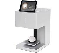 3D Latte Art Coffee Printer Machine,Automatic Beverages Food Selfie Wifi Photo Printing Touch Screen Display,DIY Decoration Maker,For Coffee Shop/Dessert/Milk Tea/Cake Shop White-EB-FCT