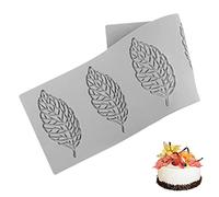 3D Leaves Fondant Cake Mould Silicone Mould Leaves Fondant Silicone Mould Leaf Silicone Tips Fondant Moulds Cake Decorating Stencils for Baking and Decorating Cakes, Desserts, Parties