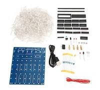 3D LED Cube, 4.5-5.5V Light Cube Kit, 8 x 8x 8 cm LED Light Group Cube DIY Kit, Luminous Cube Programmable LED Spectrum Kit for Kids and Teenager Learning Activities, Handmade Electronics Fans (Blue)