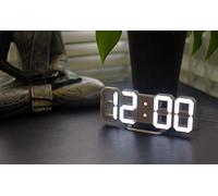 3D LED Digital Wall Clock,Wall LED Number Time Clock for Bedroom Desk Alarm Clocks Hanging Wall Clock