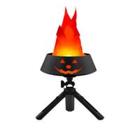 3D LED Fake Fire Flames Effect Light, 110V Electric Fake Campfire Lamp, Artificial Lamp Chr Table Halloween Flame Flickering