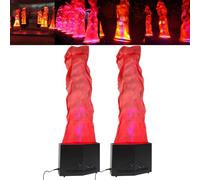 3D LED Fake Flame Light with Remote Control - Artificial Campfire Effect for DJ, Disco, Nightclubs, Halloween Lighting