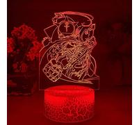3D led Illusion lamp Manga Fullmetal Alchemist Edward Elric Figure Night Light Led Color Changing Kids Bedroom Decorative Children's Gifts