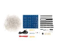 3D LED Light Cube Kit Blue Red Hand Made with Cube Design for Home Decoration PCB Material (Blue)