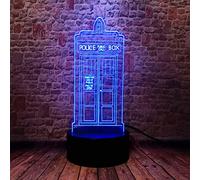 3D LED Night Light Police Box Call Box Desk Lamp Doctor Who Kid Home Bedroom Decoration Birthday Gift 16 Colors