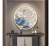 3D LED Wall Art Decor, Nine Fish Picture for Home Entrance Hallway Bedroom