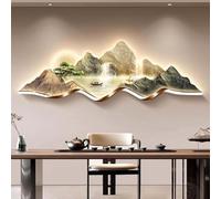 3d Led Wall Art, Illuminated Landscape Sculpture, Pine Mural Lamp For Entryways, Offices, Hallways - Unique Home Decor, 60x180 Cm 006 70 * 210