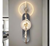 3D LED Wall Art with Remote Control, Dimmable Koi Fish Sculpture Lamp, Modern Chinese Feng Shui Decor for Living Room and Entryway, 70.9x23.6in