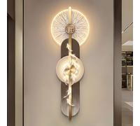 3D LED Wall Art with Remote Control, Dimmable Koi Fish Sculpture Lamp, Modern Chinese Feng Shui Decor for Living Room and Entryway, 70.9x23.6in
