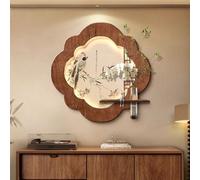 3D LED Wall Art with Remote Dimmable Light, Zen Bamboo and Bird Sandstone Mural, Chinese Style Decor for Living Room, Entryway, Dining Room, Faux Plant, 47.2in