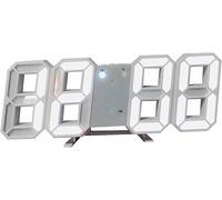 3D LED Wall Clock Modern Digital Alarm Clocks Display Home Kitchen Office Table Desk Night Wall Clock 24 or 12 Hour Display