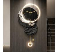 3D LED Wall Clock with Voice Control, Eye-Friendly Soft Lighting, Entryway and Bedroom Decor - Modern Art Design for Home and Office