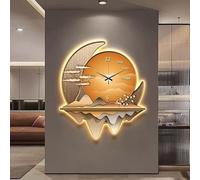 3D LED Wall Lamp,Modern Art Deco Lighting with Minimalist Design,Home Decor Light Up Wall Decor Clocks Home Decor for Oriental and Traditional Chinese Style Interiors(C)