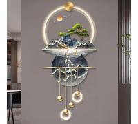 3D LED Wall Sculpture Art for Home Decor - Modern Design with Plug-in Power Supply for Living Rooms and Corridors